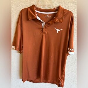 Colosseum Men's Texas Longhorns burnt Orange Polo Shirt size XL NCAA